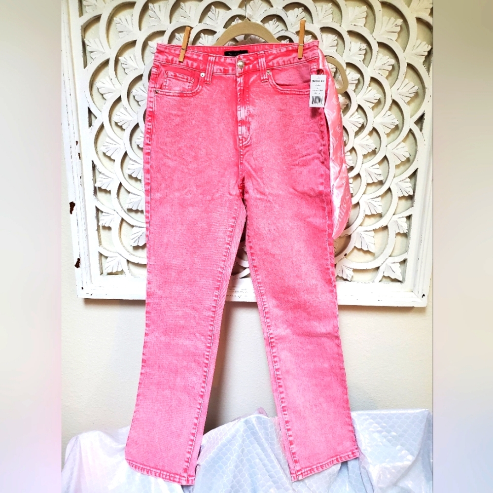 Juicy Couture VENICE Med JC263 Size 27 CALYPSO CORAL Stretch Denim NWT